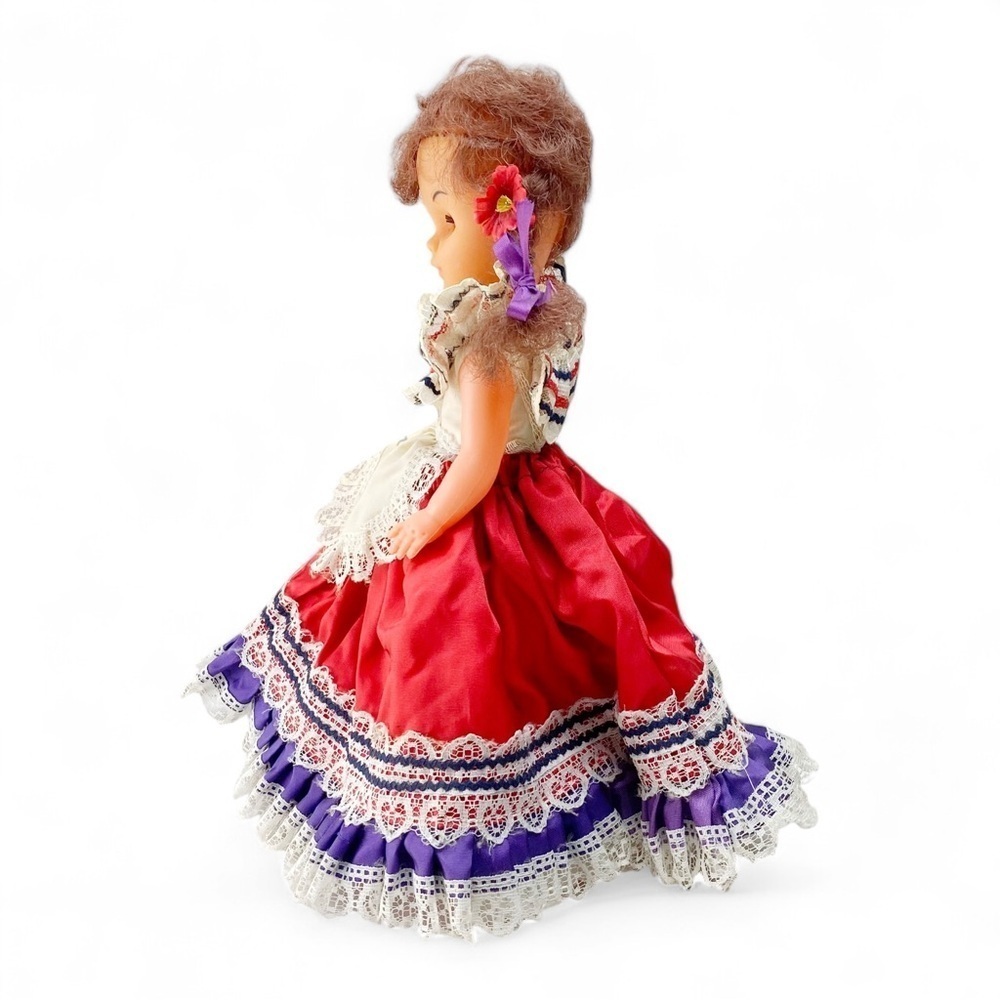 Mexican Folk Art Doll Traditional Dress 11.5"​ - Picture 2 of 5